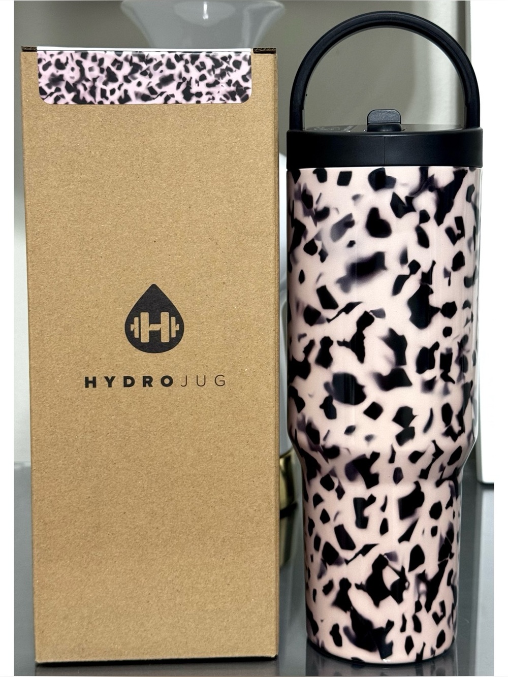 HydroJug 40oz‎ Sport Water Bottle, BLONDE TORTOISE